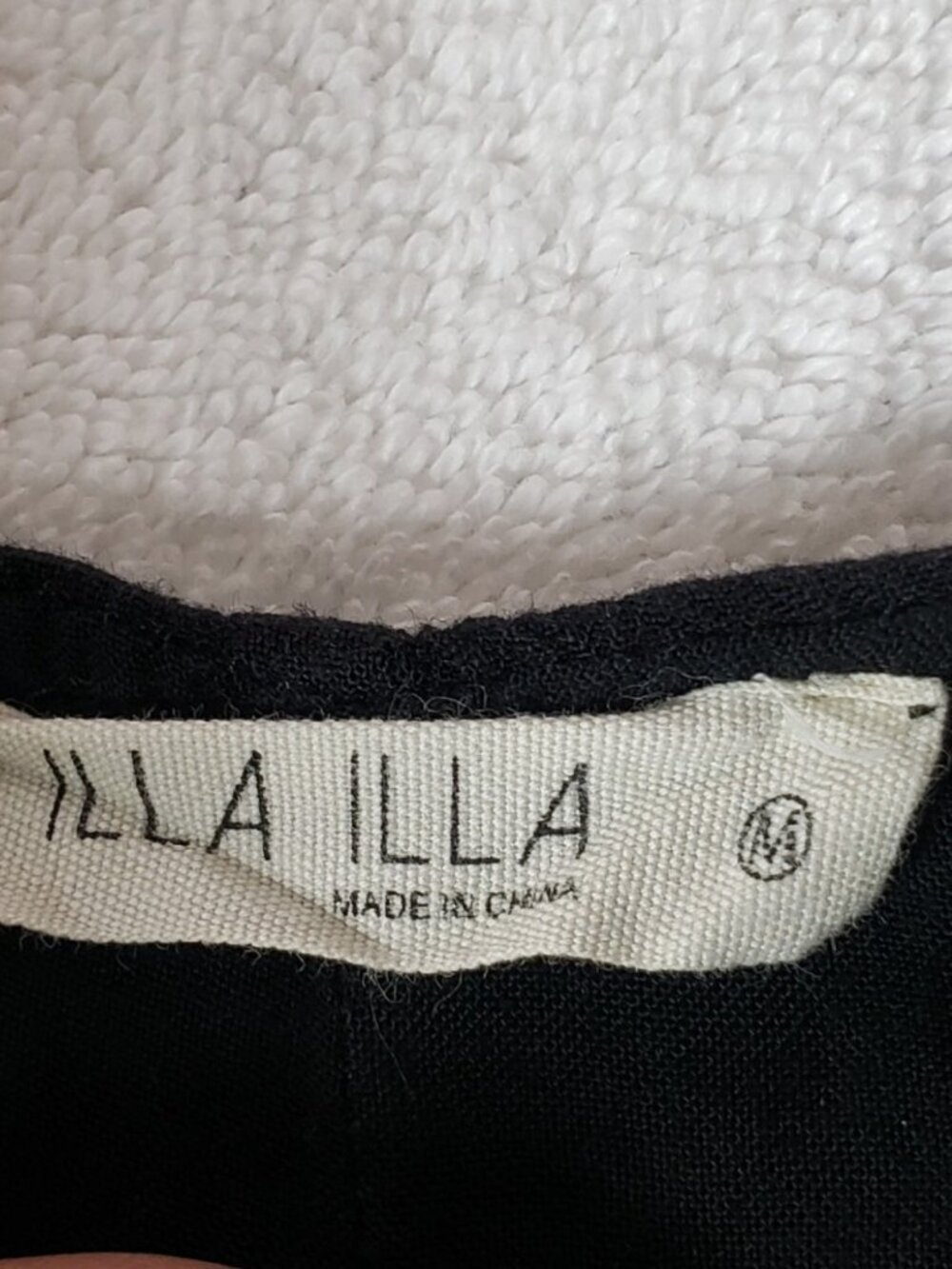 Illa Ila Wide-Leg Adjustable Strap Jumpsuit Women’s Side Pockets Black Medium - Picture 4 of 13